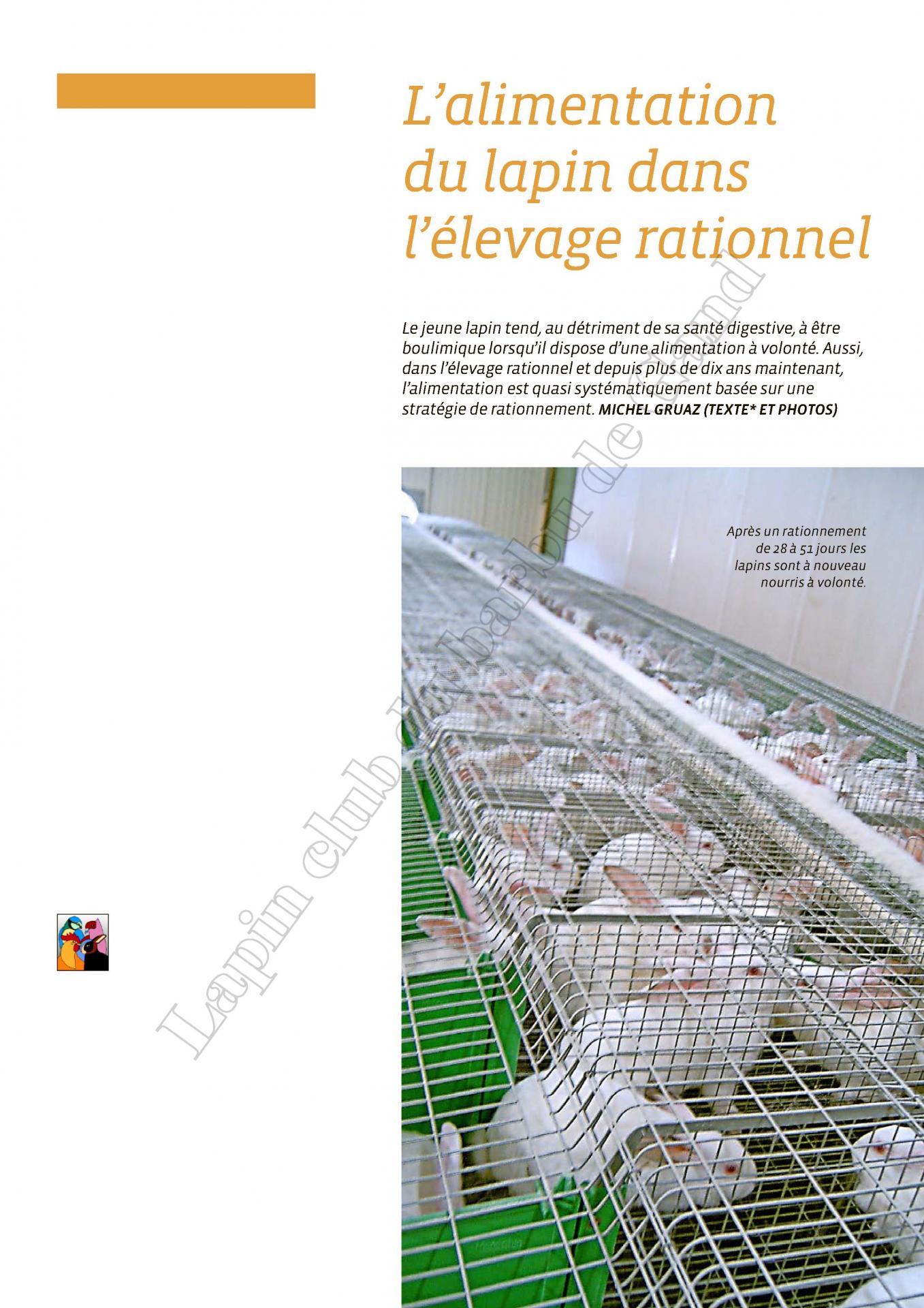 L alimentation du lapin dans l elevage rationnel 1