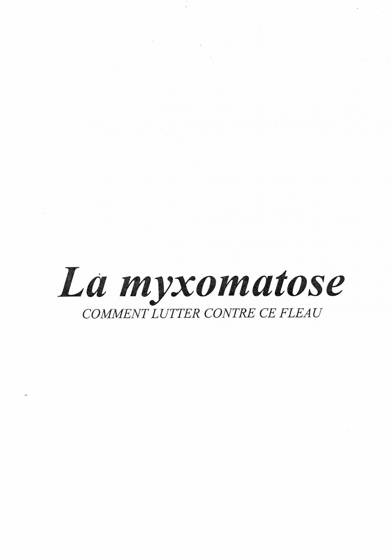 Myxomatose 1